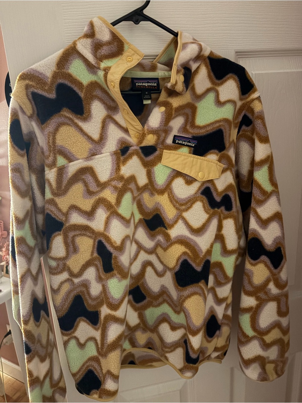 Patagonia Performance Fleece Pullover - Tan, Black, Green